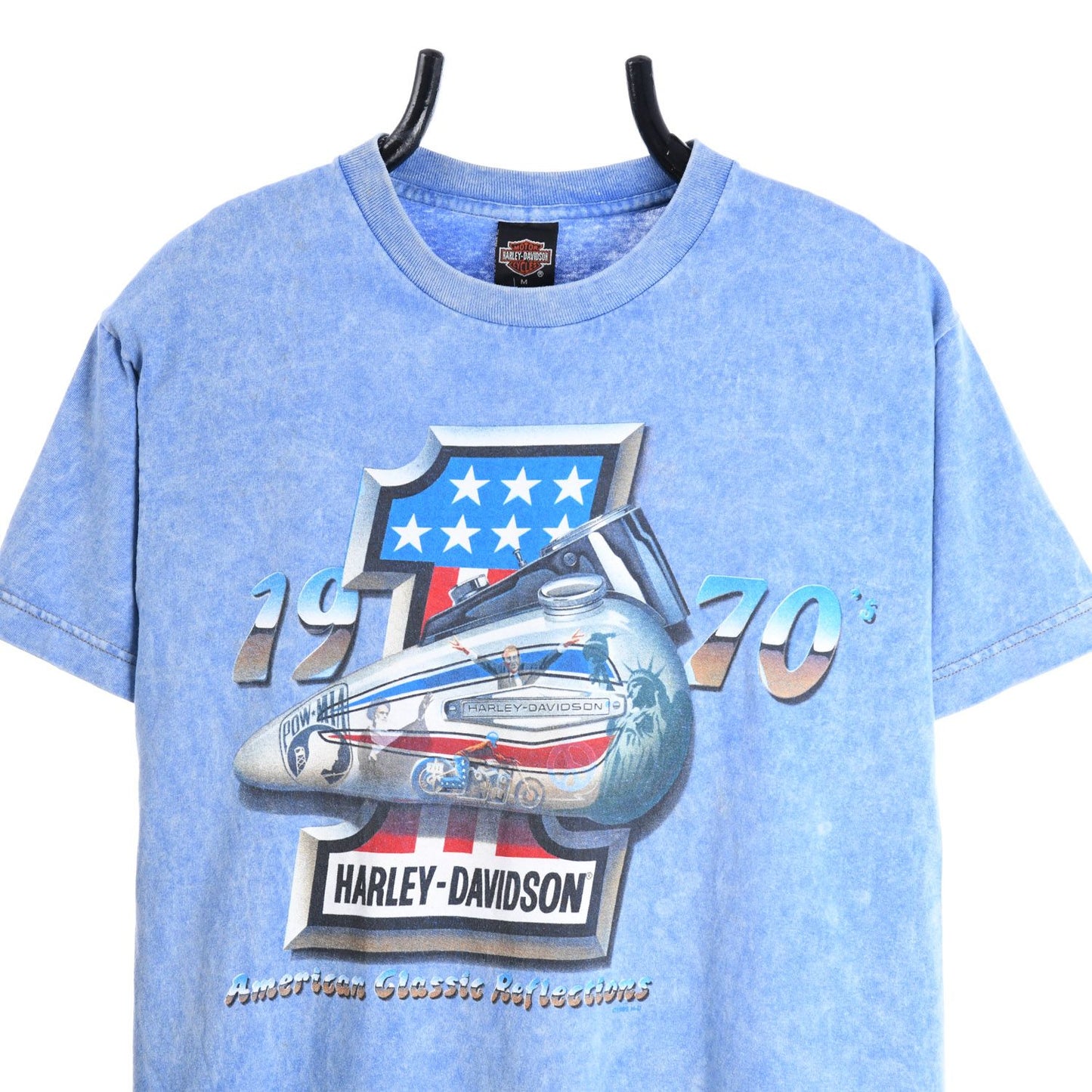 00s Harley Davidson Blue T-Shirt (S)