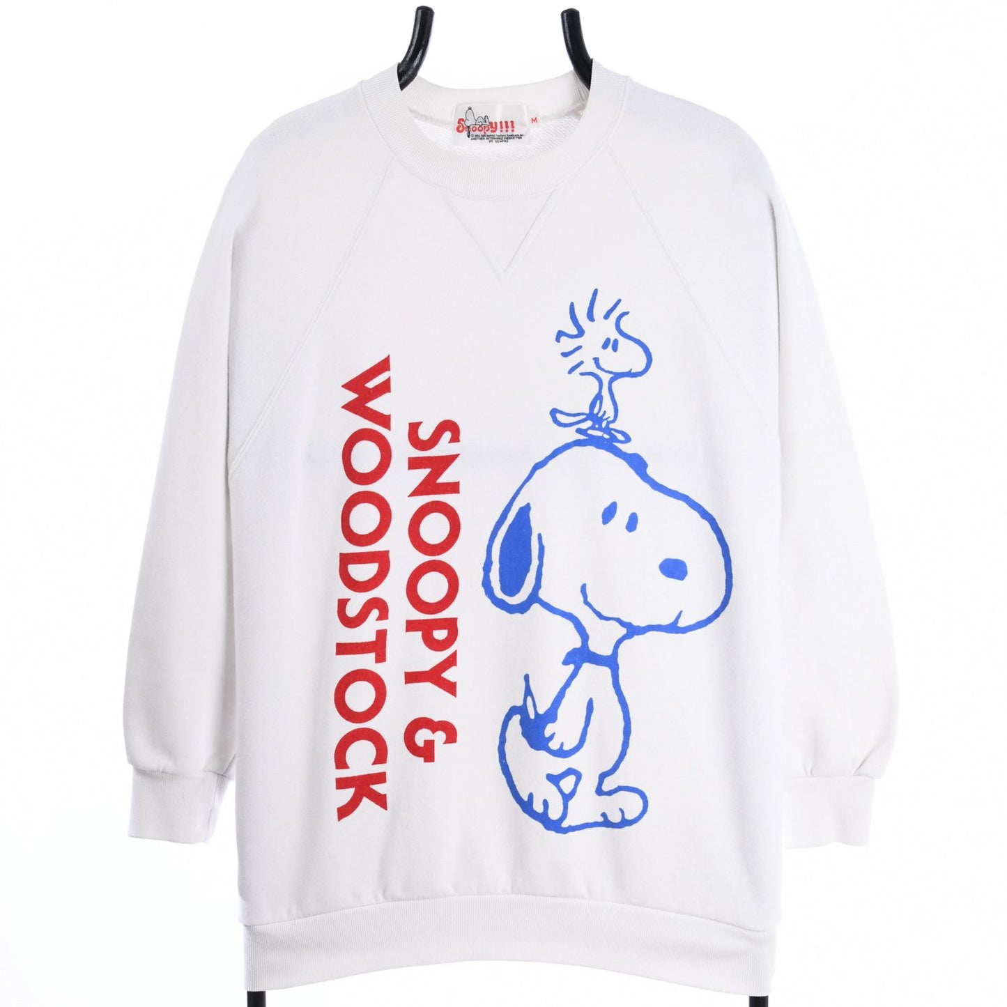 80s Snoopy & Woodstock White Sweatshirt (S)