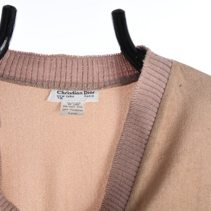 90s Christian Dior Brown Velour Jumper (M)