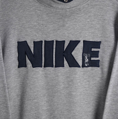 90s Nike (Cidesport) Grey Embroidered Sweatshirt (S)