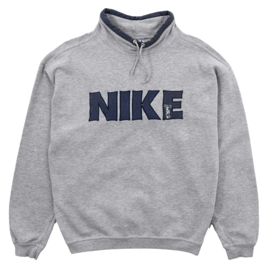 90s Nike (Cidesport) Grey Embroidered Sweatshirt (S)