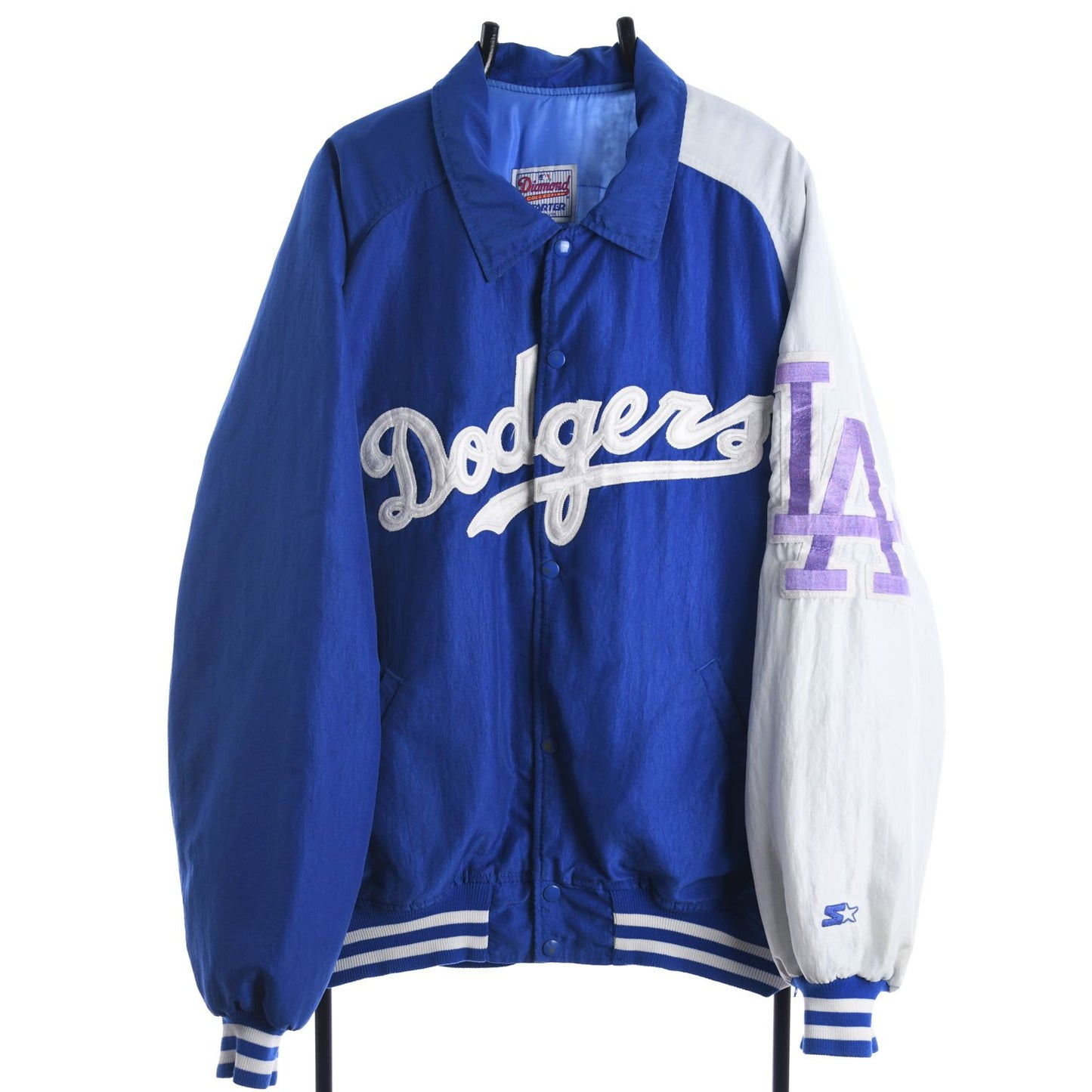 90s LA Dodgers Starter Blue Padded Varsity Jacket (XXL)