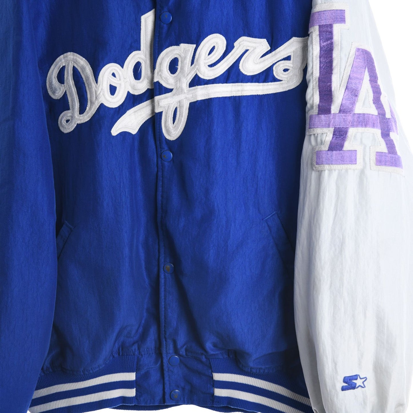 90s LA Dodgers Starter Blue Padded Varsity Jacket (XXL)