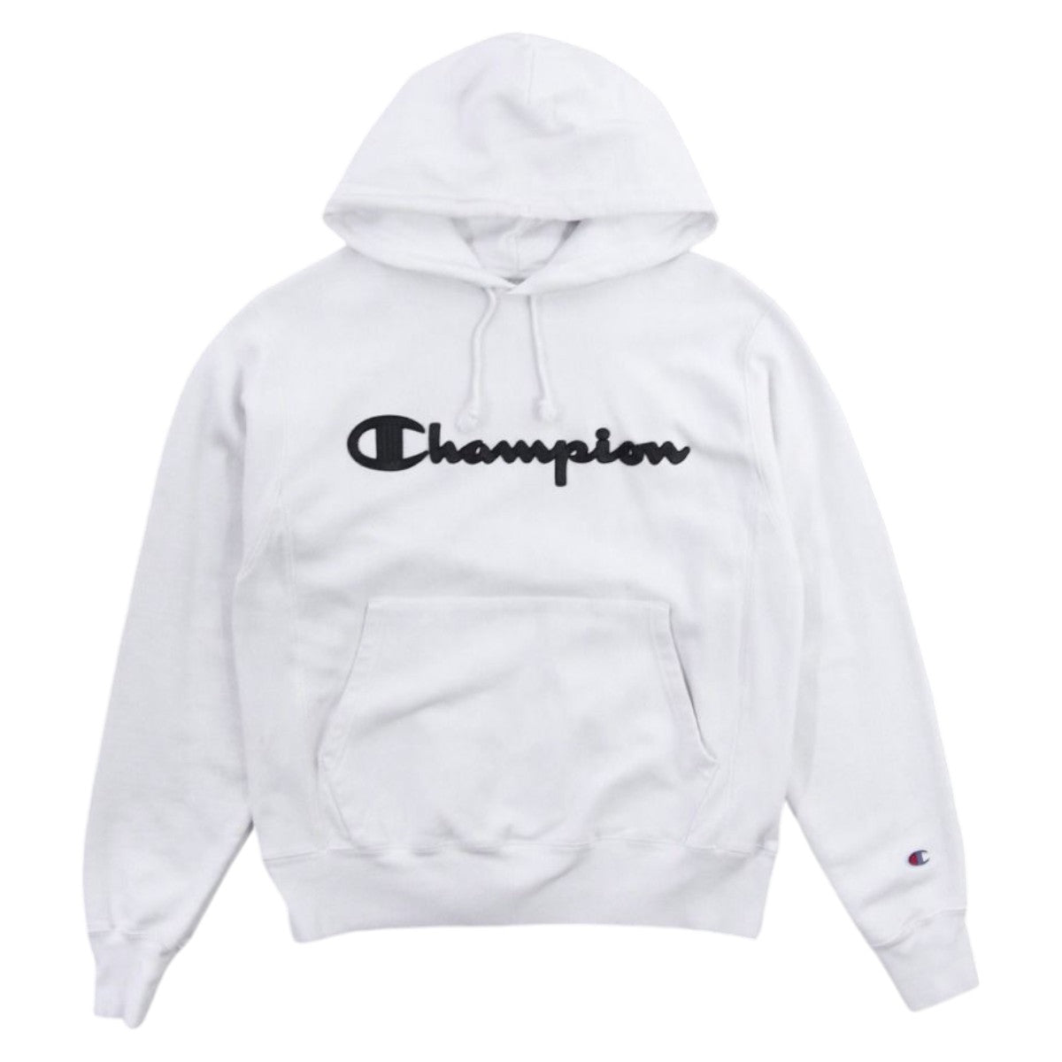 00s Champion Reverse Weave White Heavy Hoodie (S)