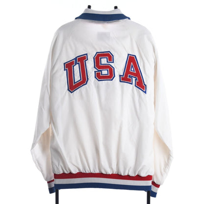 90s Champion USA Olympics Training Centre White Varsity Jacket (L)