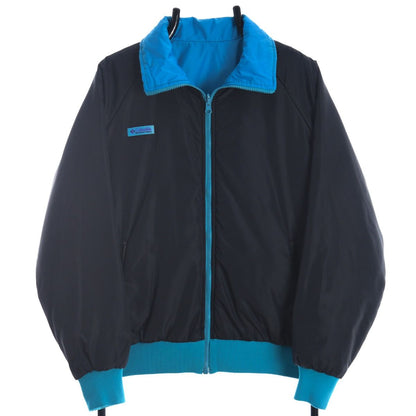 90s Columbia Blue/Black Reversible Light Jacket (M)