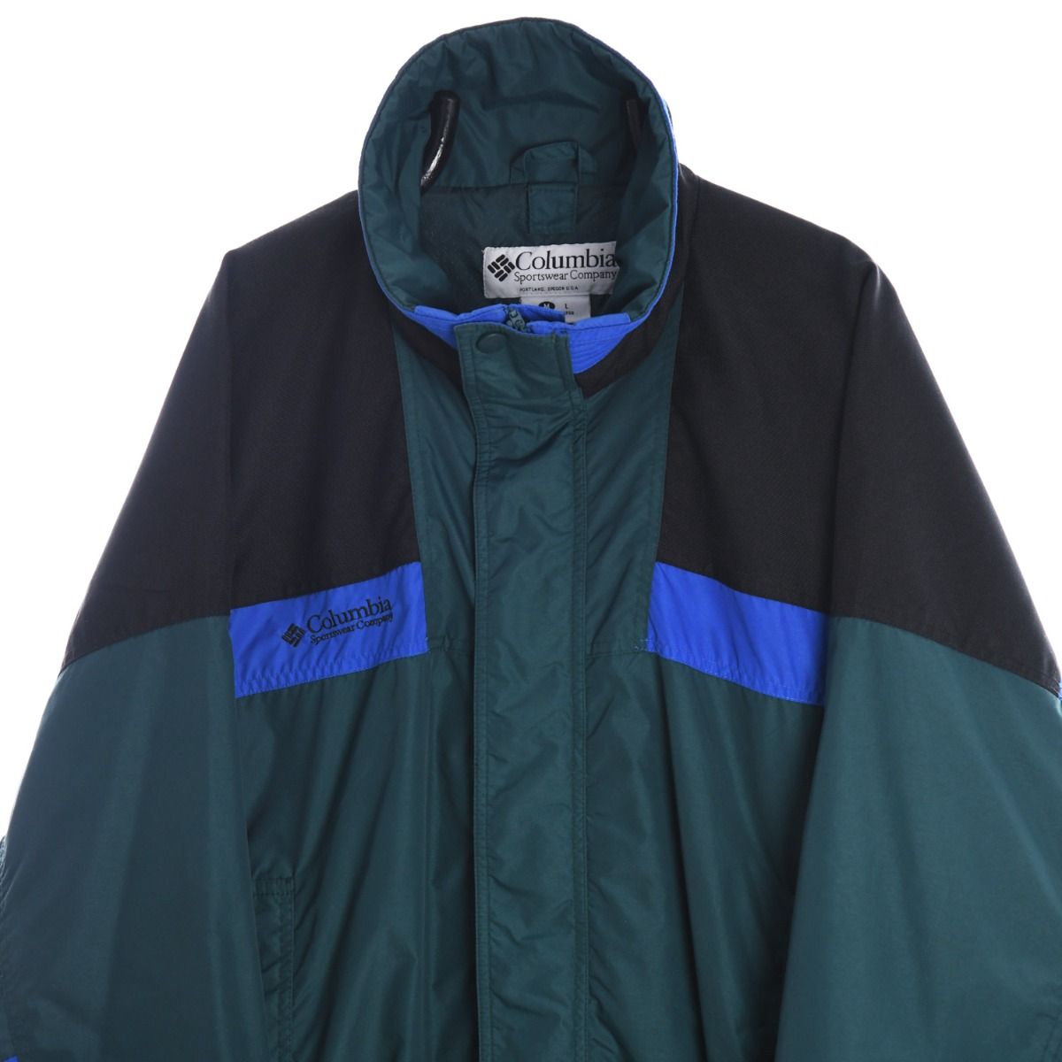 90s Columbia Green/black Light Jacket (XXL)