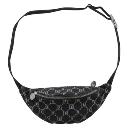 00s Playboy Black Printed Bumbag