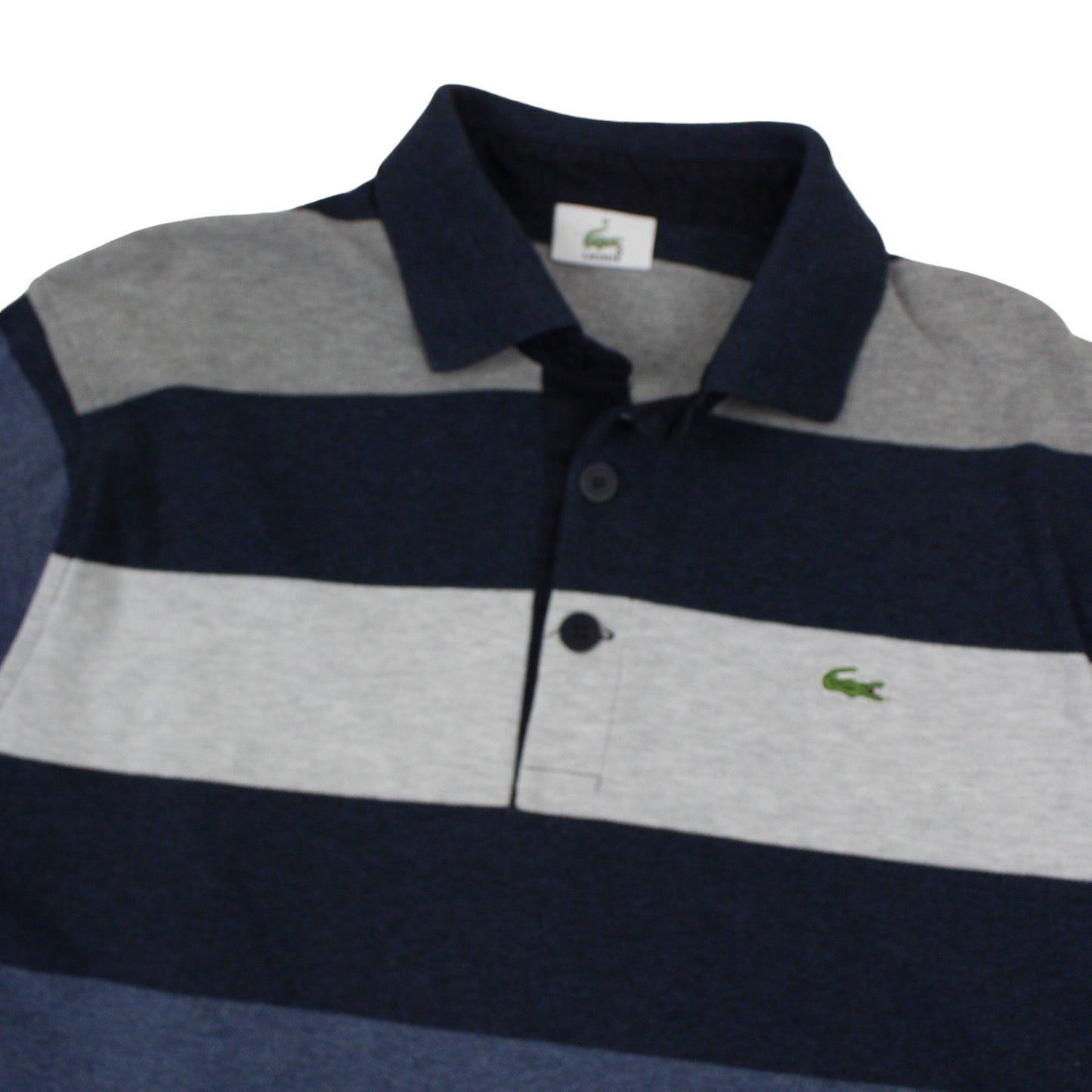 Lacoste Grey/blue Rugby Shirt (M)