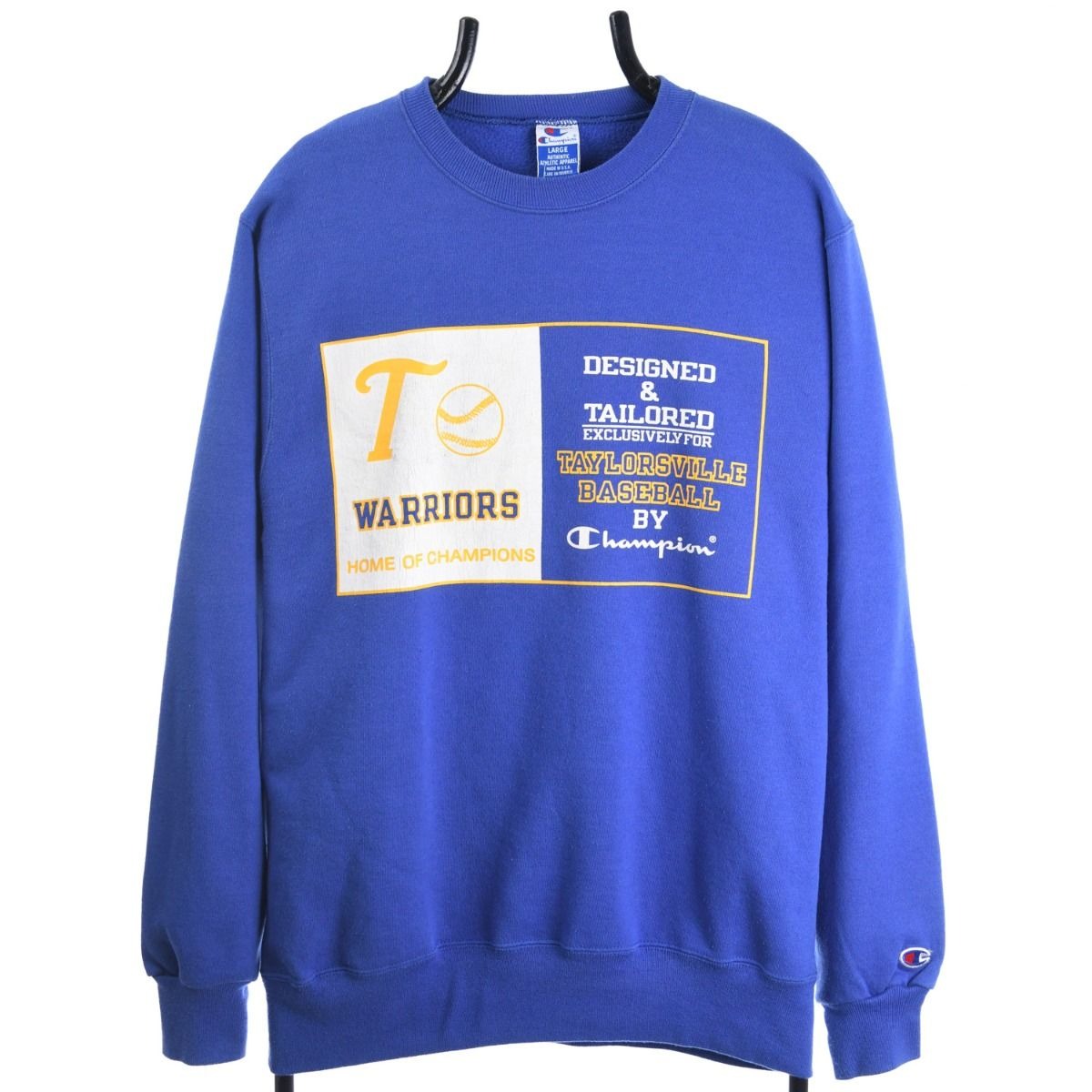 90s Talorsville Warriors Champion Blue Sweatshirt (L)