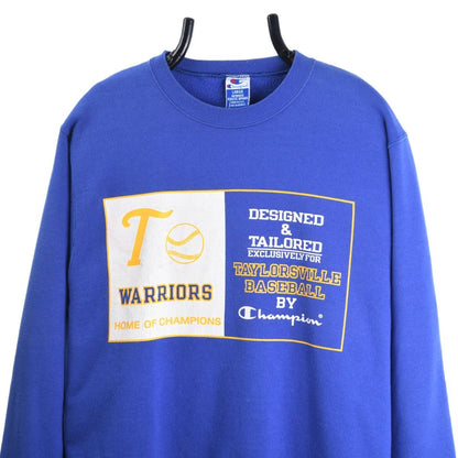 90s Talorsville Warriors Champion Blue Sweatshirt (L)