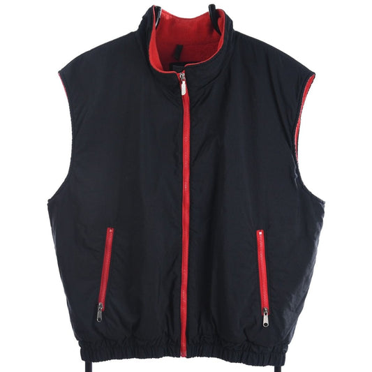 90s The North Face Black Fleece Lined Gilet (XL)