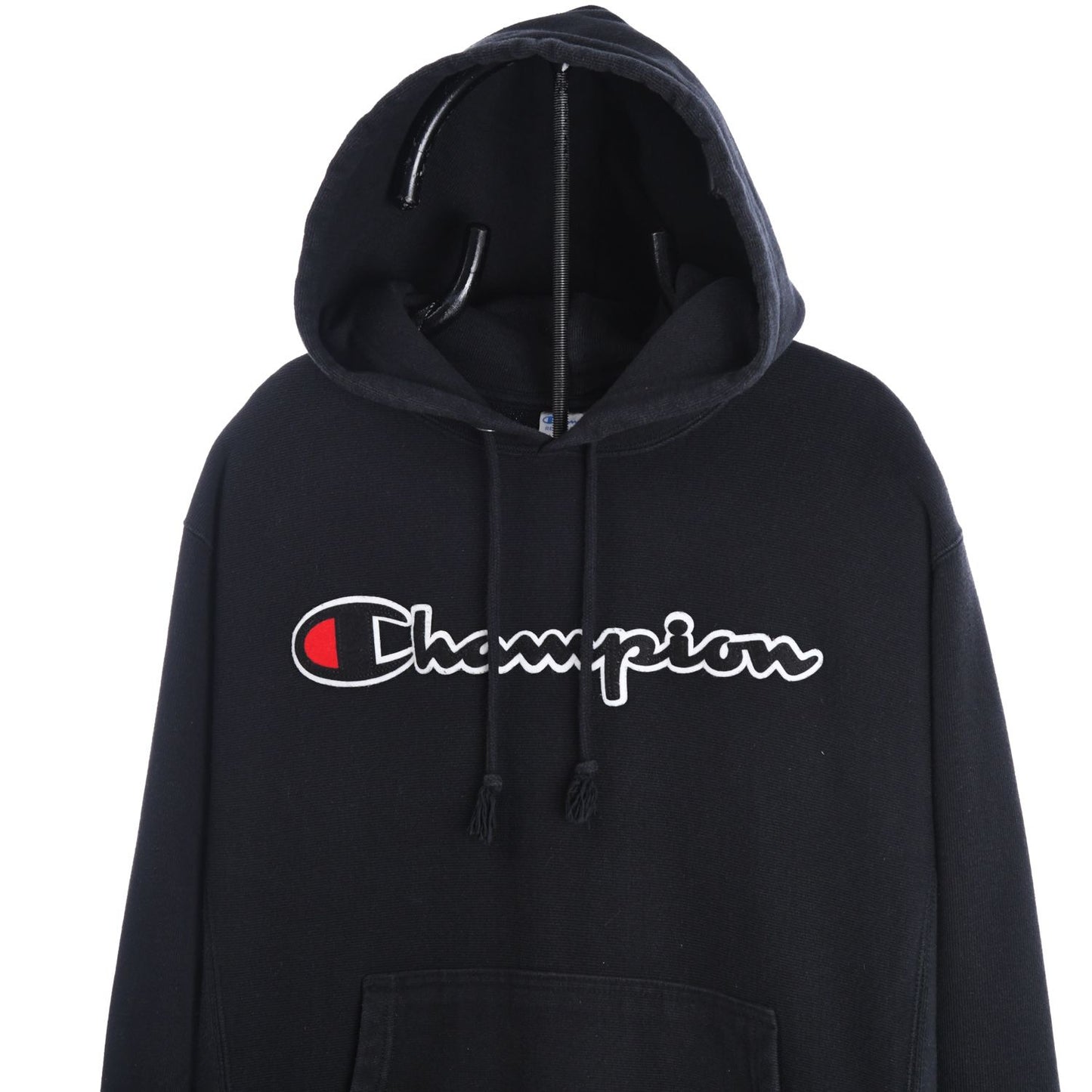 00s Champion Black Reverse Weave Heavy Hoodie (M)