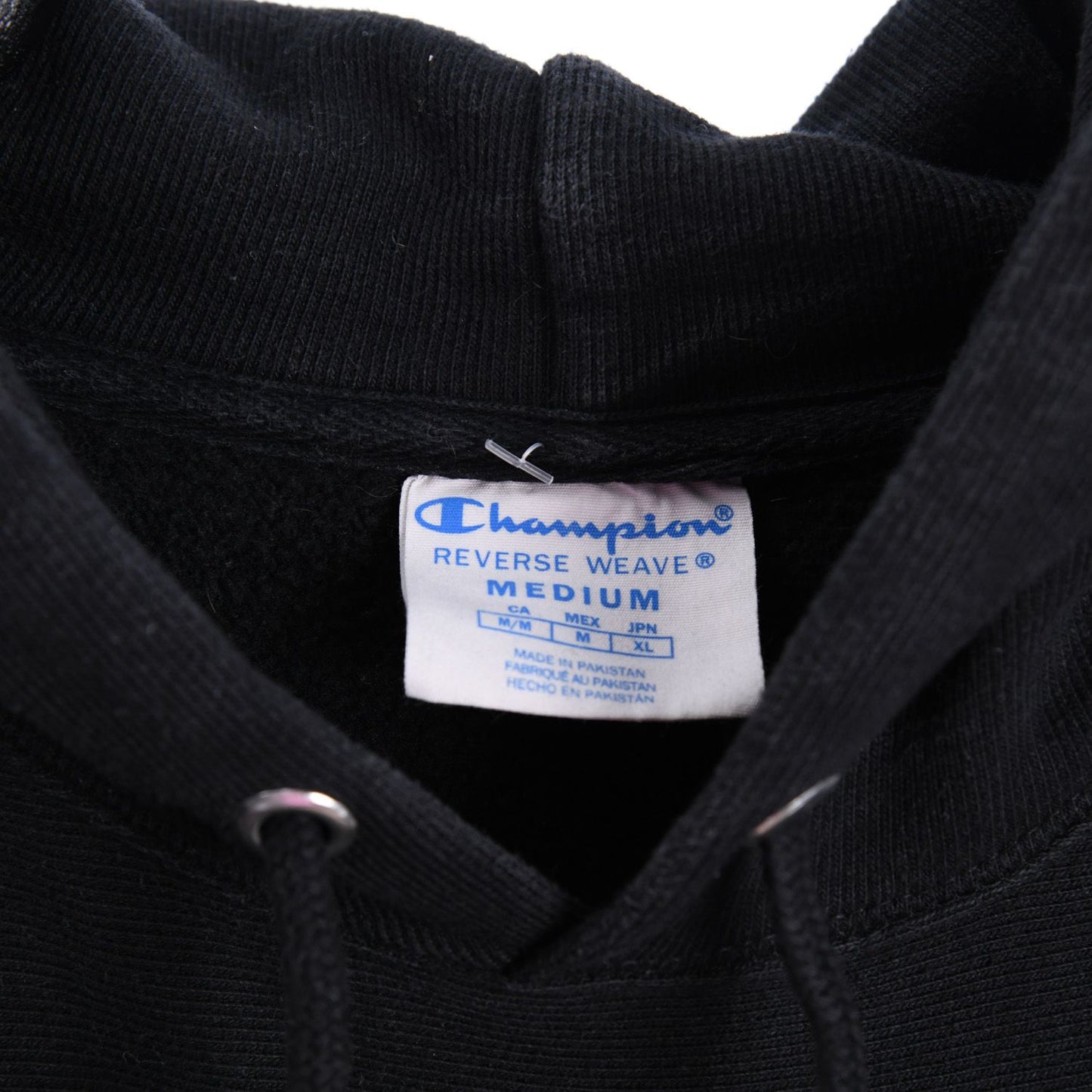 00s Champion Black Reverse Weave Heavy Hoodie (M)