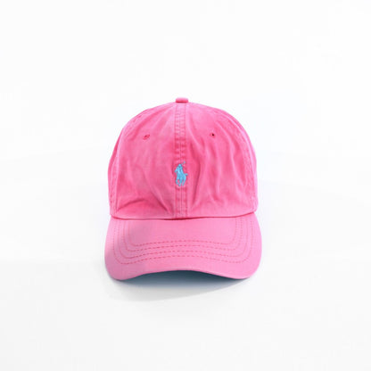 00s Polo Ralph Lauren Pink Leather Strap Baseball Cap