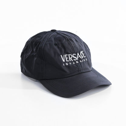 90s Versace Intensive Black Nylon Baseball Cap