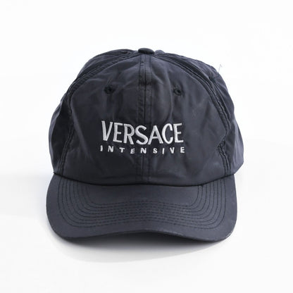 90s Versace Intensive Black Nylon Baseball Cap