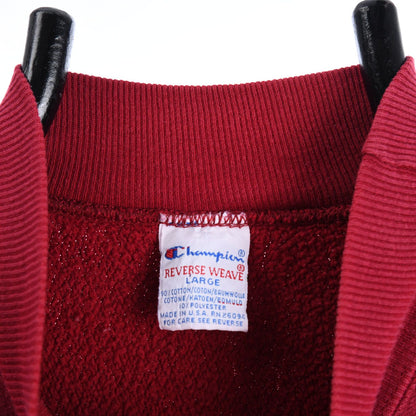 90s Champion Reverse Weave Red Heavy Sweatshirt (M)