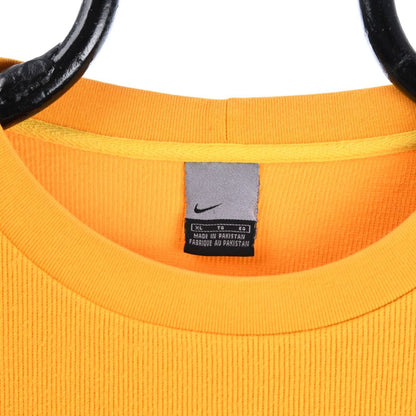 00s Nike Yellow Embroidered Sweatshirt (XL)