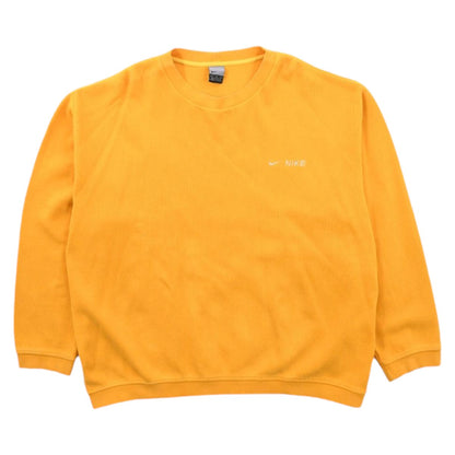 00s Nike Yellow Embroidered Sweatshirt (XL)