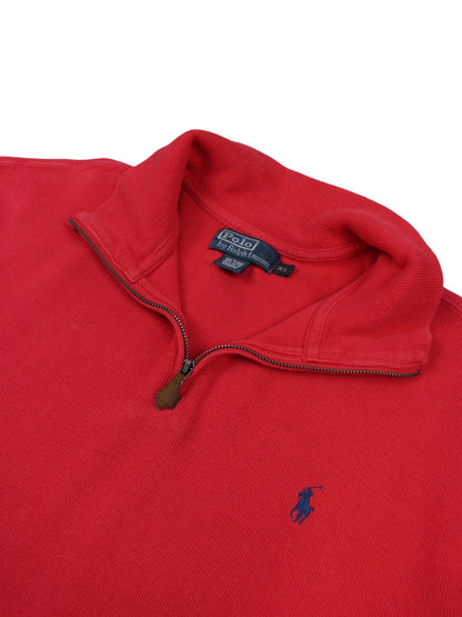 Polo Ralph Lauren Red 1/4 Zip Sweatshirt (XL)