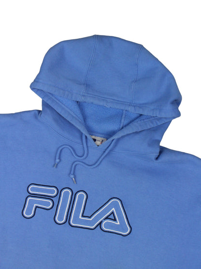 00s Fila Blue Embroidered Hoodie (XL)